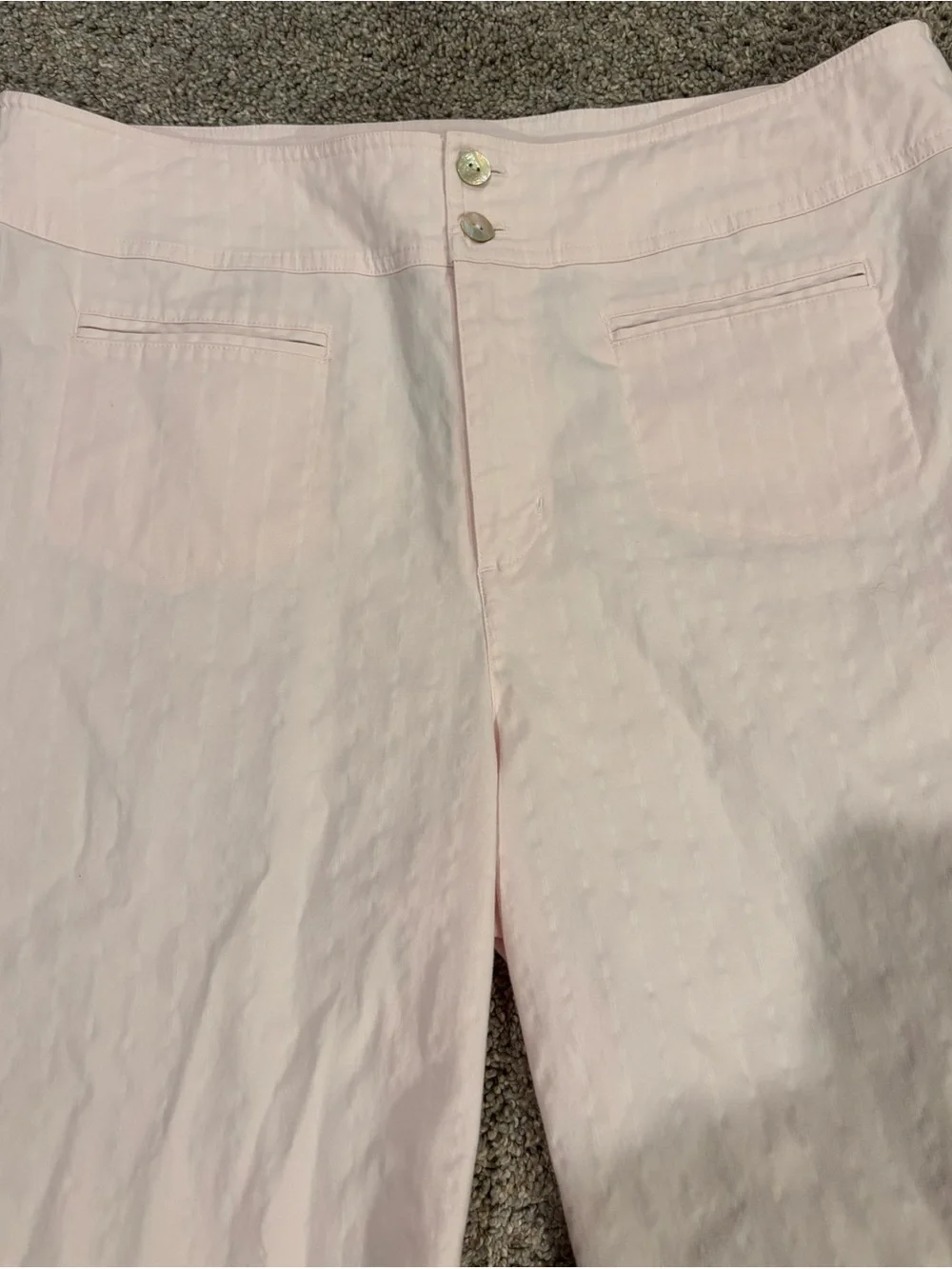 Chico's Design Women’s Light Pink 2-Piece Outfit Set Pantsuit Jacket Pants Sz 3